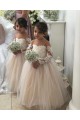 Chapel Train Long Sleeves Tulle & Lace Ivory Ball Gown Little Flower Girl Dress Colchester