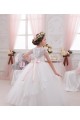 Long Sleeveless Tulle & Lace Ivory Ball Gown Flower Girl Dress Colchester