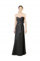 Long Sleeveless Lace Slate Grey Sheath Bridesmaid Dress Colchester
