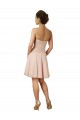 Knee Length Sleeveless Soft Chiffon & Lace Pink A-Line Bridesmaid Dress Colchester
