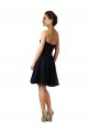 Knee Length Sleeveless Lace Dark Navy A-Line Bridesmaid Dress Colchester