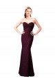 Long Sleeveless Lace Grape A-Line Bridesmaid Dress Colchester