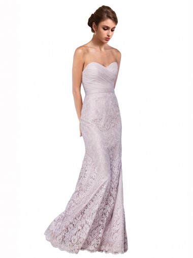 Long Sleeveless Lace Mermaid Bridesmaid Dress / Evening Dress Colchester