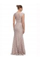 Long Cap Sleeves Lace Mermaid Bridesmaid Dress / Formal Dress Colchester