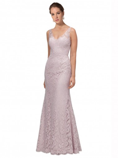 Long Sleeveless Lace Mermaid Formal Dress / Bridesmaid Dress Colchester