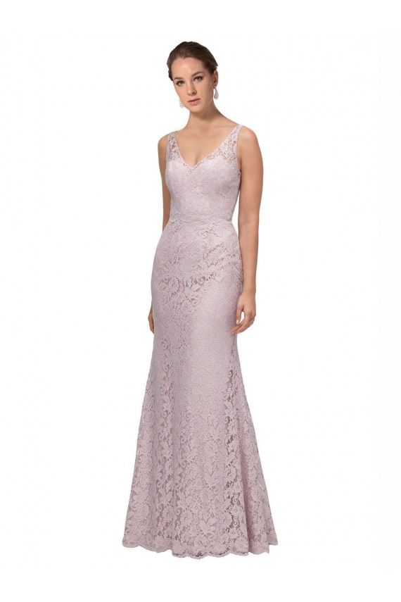 Long Sleeveless Lace Mermaid Formal Dress / Bridesmaid Dress Colchester