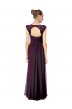 Long Sleeveless Soft Chiffon & Lace Grape A-Line Formal Dress / Bridesmaid Dress Colchester