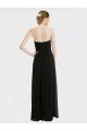 Long Sleeveless Soft Chiffon & Lace Black A-Line Bridesmaid Dress Colchester