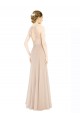 Long Sleeveless Soft Chiffon & Lace Champagne A-Line Prom Dress / Bridesmaid Dress Colchester