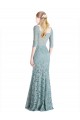 Long Half Sleeves Lace A-Line Prom Dress / Bridesmaid Dress Colchester