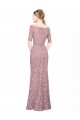 Short Sleeves Long Lace Mermaid Prom Dress / Bridesmaid Dress Colchester