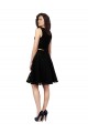 Knee Length Sleeveless Lace Black A-Line Bridesmaid Dress Colchester