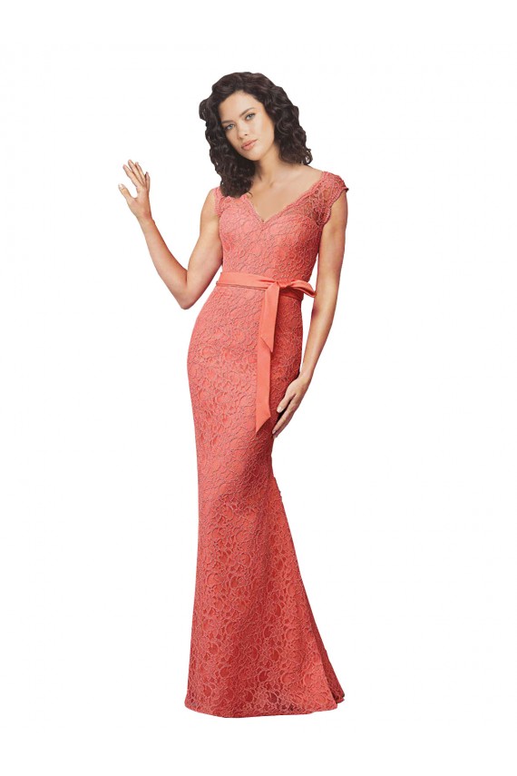 Long Sleeveless Lace Mermaid Bridesmaid Dress Colchester