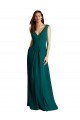 Long Sleeveless Soft Chiffon & Lace Hunter A-Line Bridesmaid Dress Colchester