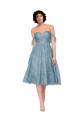 Knee Length Sleeveless Lace A-Line Bridesmaid Dress Colchester