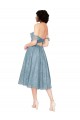 Knee Length Sleeveless Lace A-Line Bridesmaid Dress Colchester