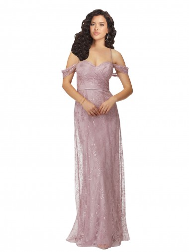 Long Sleeveless Lace A-Line Bridesmaid Dress Colchester