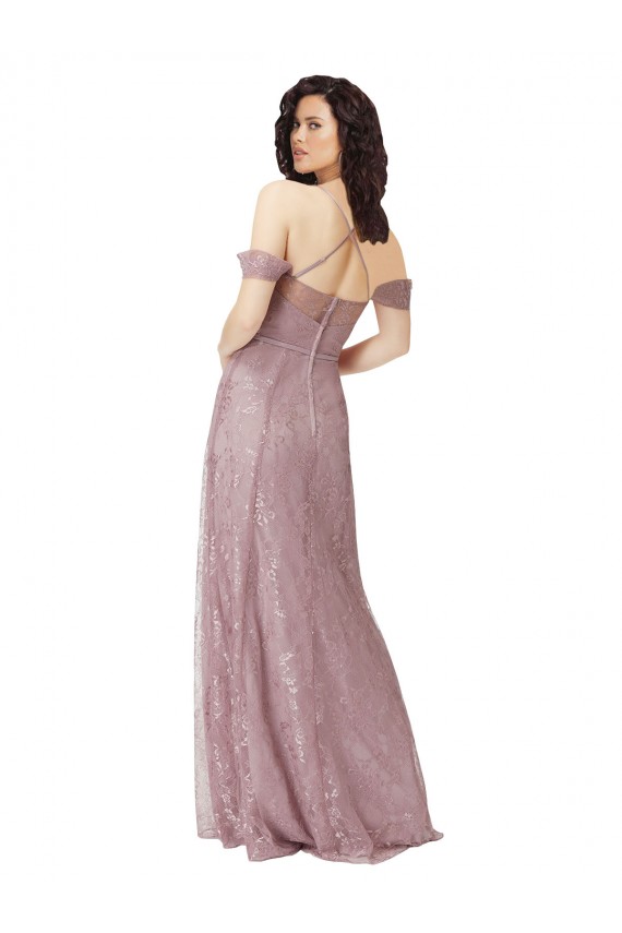 Long Sleeveless Lace A-Line Bridesmaid Dress Colchester