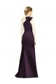 Long Sleeveless Satin Grape Mermaid Bridesmaid Dress Colchester