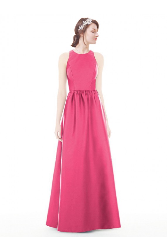 Long Sleeveless Satin Ruby A-Line Bridesmaid Dress Colchester
