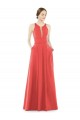 Long Sleeveless Satin Firecracker A-Line Bridesmaid Dress Colchester
