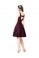 Knee Length Sleeveless Satin A-Line Prom Dress / Bridesmaid Dress Colchester