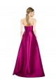 Long Sleeveless Satin Merlot A-Line Prom Dress / Bridesmaid Dress Colchester