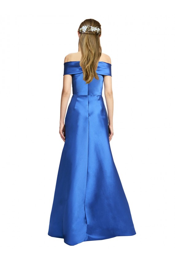 Long Sleeveless Satin A-Line Black Tie Evening Gown / Prom Dress / Bridesmaid Dress Colchester