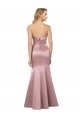 Long Sleeveless Satin Light Sky Blue Sheath Formal Evening Gown / Prom Dress / Bridesmaid Dress Colchester