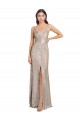 Long Sleeveless Sequin & Sparkling Sequin Silver Sheath Formal Evening Gown / Prom Dress / Bridesmaid Dress Colchester