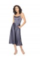 Midi Length Sleeveless Silk like Satin Dusk A-Line Prom Dress / Bridesmaid Dress Colchester