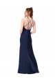Long Sleeveless Silk like Satin Sapphire Sheath Formal Evening Gown / Prom Dress / Bridesmaid Dress Colchester
