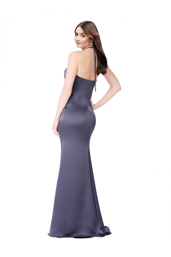 Long Sleeveless Silk like Satin Dusk Mermaid Formal Evening Gown / Prom Dress / Bridesmaid Dress Colchester