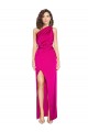 Long Sleeveless Silk like Satin Fuchsia Sheath Formal Evening Gown / Prom Dress / Bridesmaid Dress Colchester
