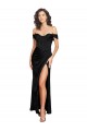 Long Sleeveless Silk like Satin Black Sweetheart A-Line Black Tie Evening Gown / Prom Dress / Bridesmaid Dress Colchester