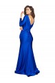 Long Long Sleeves Silk like Satin Royal Blue Mermaid Formal Evening Gown / Prom Dress / Bridesmaid Dress Colchester