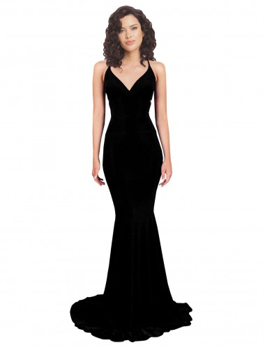 Long Sleeveless Spandex Black Mermaid Formal Evening Gown / Prom Dress / Bridesmaid Dress Colchester