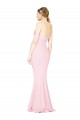 Long Sleeveless Stretch Crepe Pink Strapless A-Line Formal Evening Gown / Prom Dress / Bridesmaid Dress Colchester