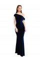 Long Sleeveless Stretch Crepe Dark Navy Mermaid Formal Evening Gown / Prom Dress / Bridesmaid Dress Colchester