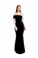 Long Sleeveless Stretch Crepe Black One Shoulder Mermaid Formal Evening Gown / Prom Dress / Bridesmaid Dress Colchester