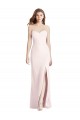 Long Sleeveless Stretch Crepe Pink Sweetheart Trumpet Semi Formal Evening Dress / Prom Dress / Bridesmaid Dress Colchester
