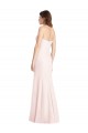 Long Sleeveless Stretch Crepe Pink Sweetheart Trumpet Semi Formal Evening Dress / Prom Dress / Bridesmaid Dress Colchester