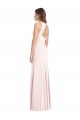 Long Sleeveless Stretch Crepe Pink Trumpet Semi Formal Evening Dress / Prom Dress / Bridesmaid Dress Colchester
