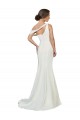 Sweep Train Sleeveless Stretch Crepe Ivory Sheath Formal Evening Gown / Prom Dress / Bridesmaid Dress Colchester