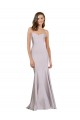 Long Sleeveless Stretch Crepe Arctic Lilac Mermaid Prom Dress / Bridesmaid Dress Colchester