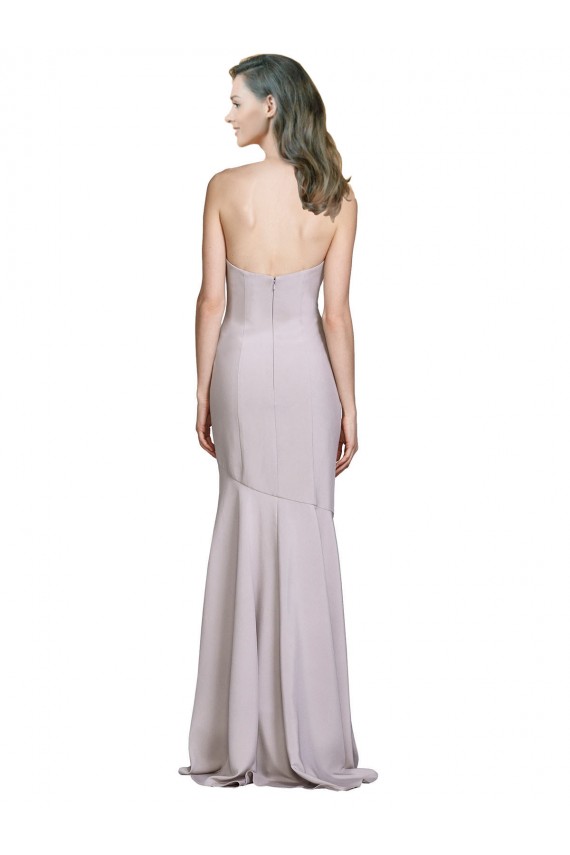 Long Sleeveless Stretch Crepe Arctic Lilac Mermaid Prom Dress / Bridesmaid Dress Colchester