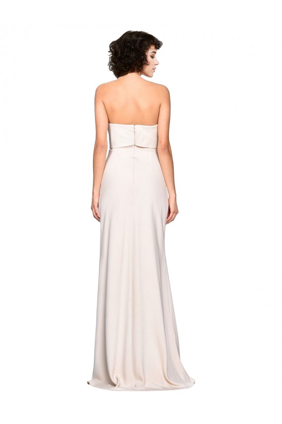Long Sleeveless Stretch Crepe Mermaid Prom Dress / Bridesmaid Dress Colchester
