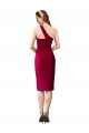 Cocktail Length Sleeveless Stretch Crepe Black Sheath Formal Evening Gown / Prom Dress / Bridesmaid Dress Colchester
