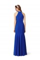 Long Sleeveless Stretch Crepe Royal Blue V-Neck Mermaid Formal Evening Gown / Prom Dress / Bridesmaid Dress Colchester