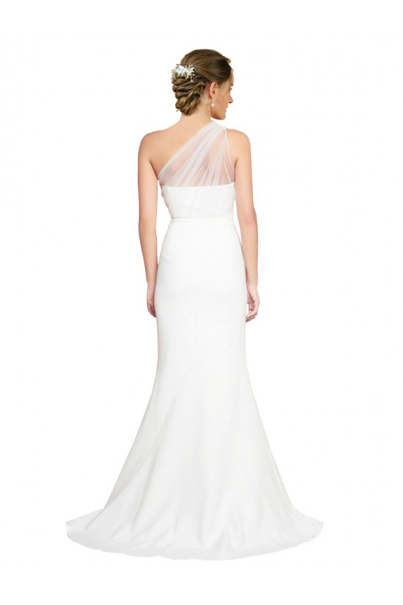 Sweep Train Sleeveless Stretch Crepe & Tulle Ivory Mermaid Formal Evening Gown / Bridesmaid Dress Colchester